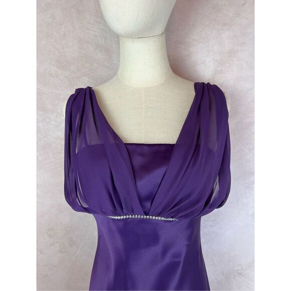 Vintage Purple Gown 90s Y2K Fairy Grunge Vibes - Picture 3 of 7